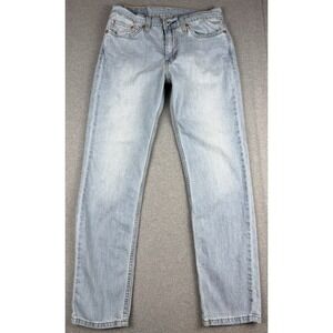 Levi's 511 Jeans Womens 28x29 Light Wash Slim Straight Stretch Denim